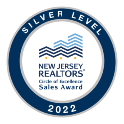 Photo of the Silver Level New Jersey Realtors Sales Award, celebrating Pat Mayer's achievement.