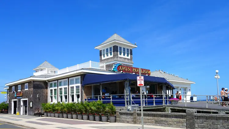 Street view photo of Avon Pavilion, showcasing its welcoming façade and popular beachfront location.